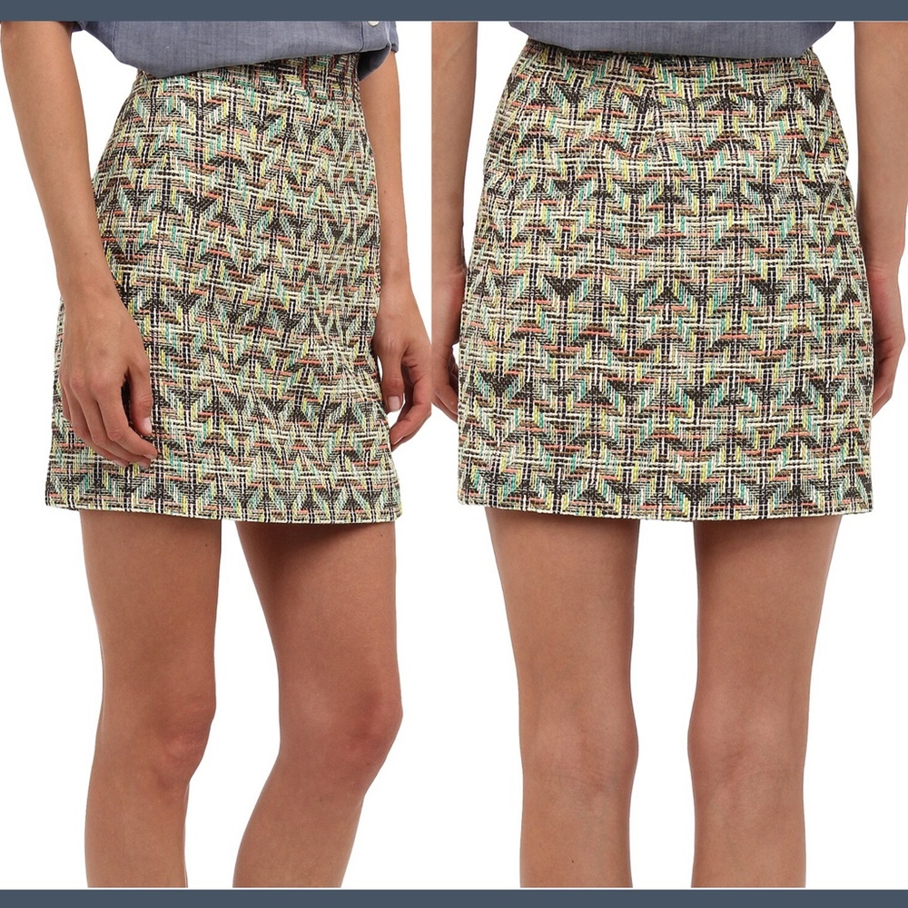 NWT!‎ $348 Kate Spade New York summer tweed harper skirt [SZ 12 ]
